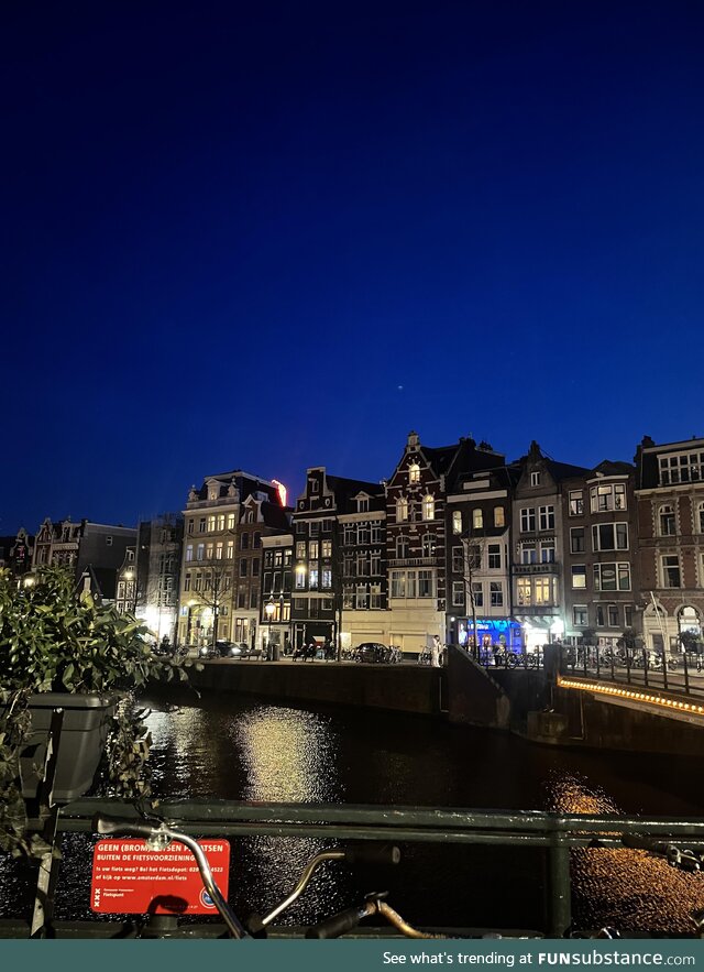 Amsterdam in the evening