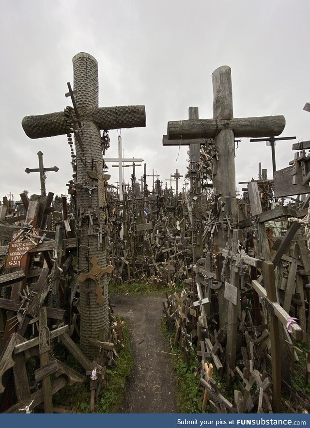 Hill of Crosses in Lithuania