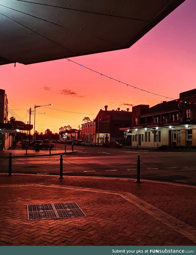 (OC) inspired by another post here, sunset in my rural Australian town