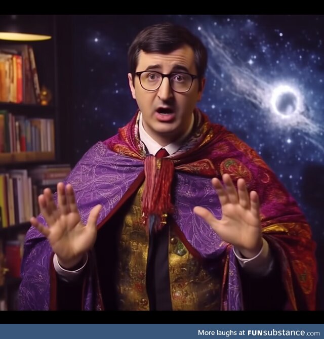 Leaked photo from the set of Last Wizard Tonight with John Oliver