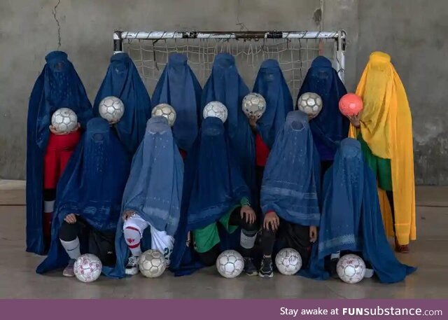 Afghan women’s football team in Kabul