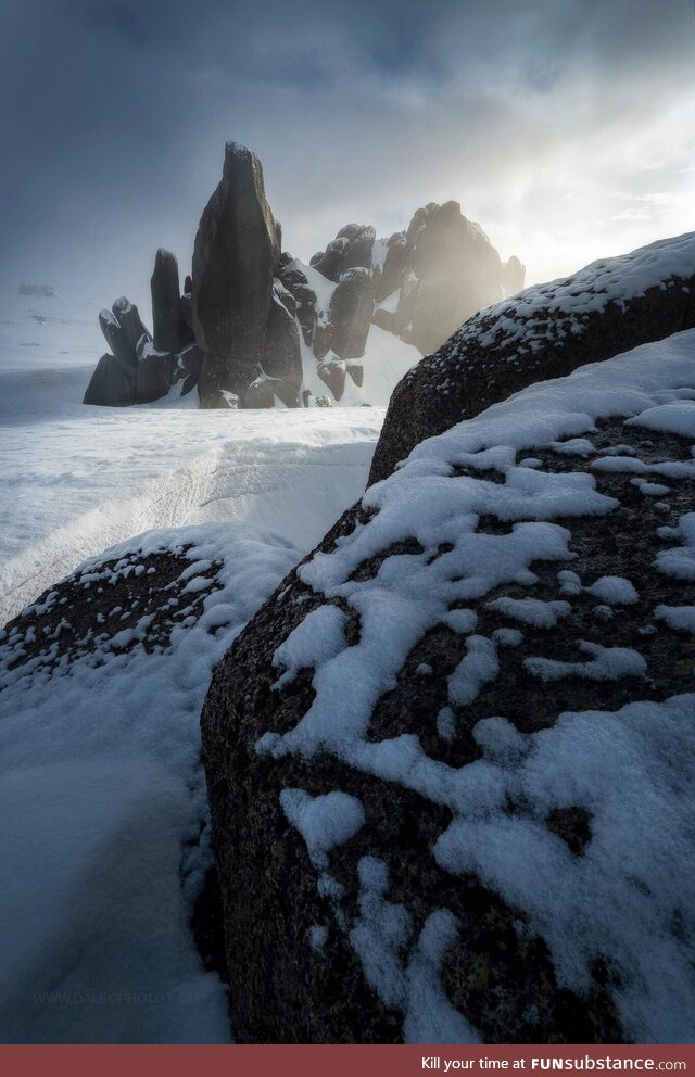 The sun rising over rock structures in the Australian Alps (1363x2048)