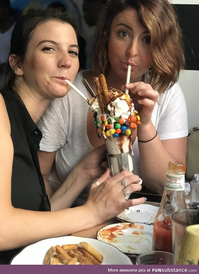 New York’s most delectable sundae. (Two girls, one…nevermind)