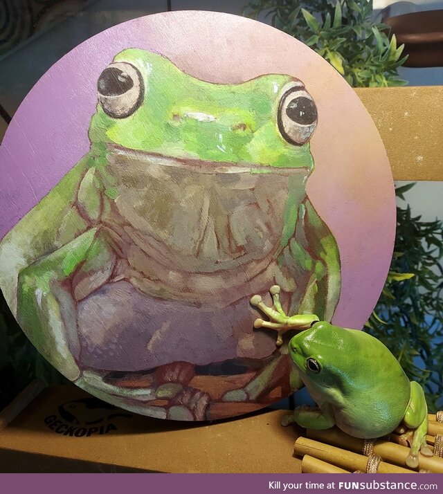 Froggo and Her Portrait