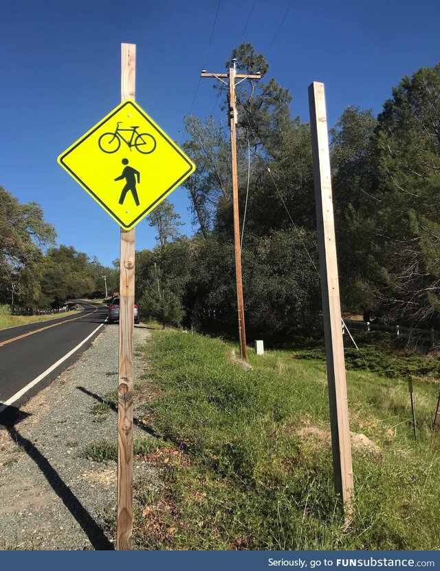 Beware of flying bicycle