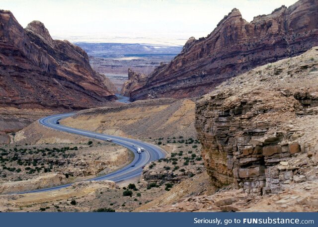 Interstate 70 at San Rafael swell, Utah