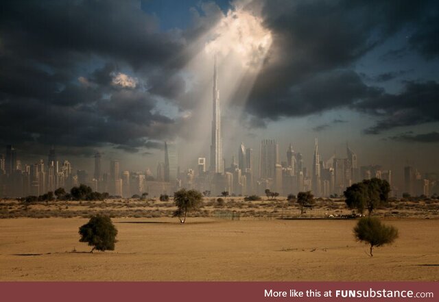 Dubai in a whole new light. Amazing