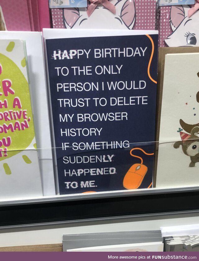 Perfect birthday card