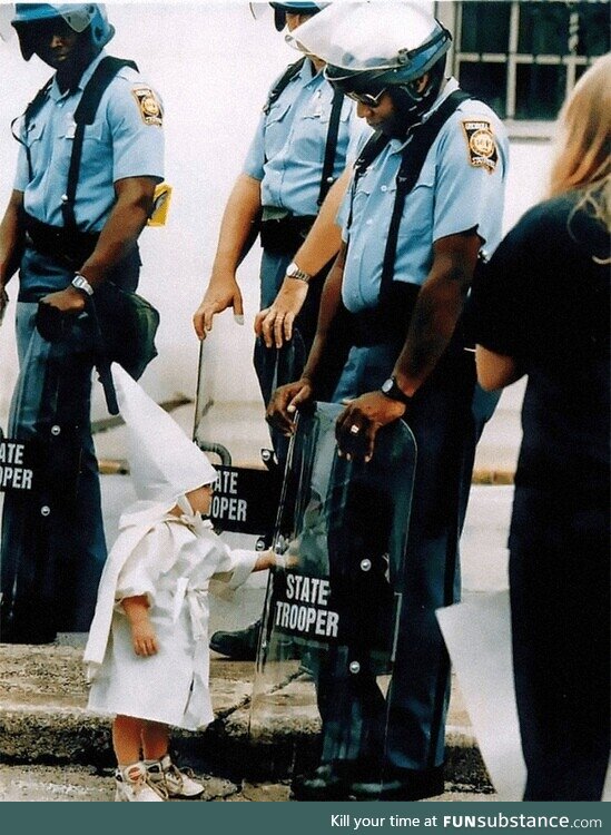 KKK Child in 1992 Rally