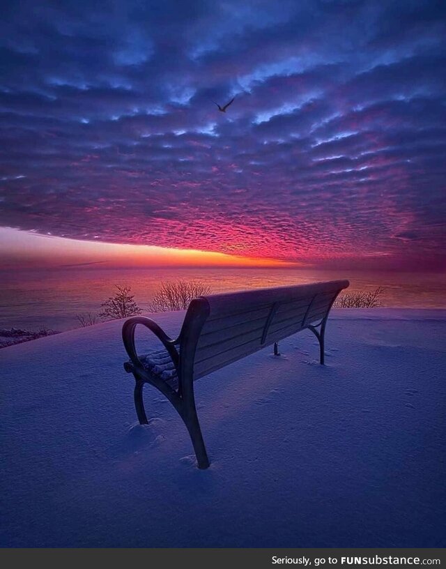 A frosty view on a awesome horizon