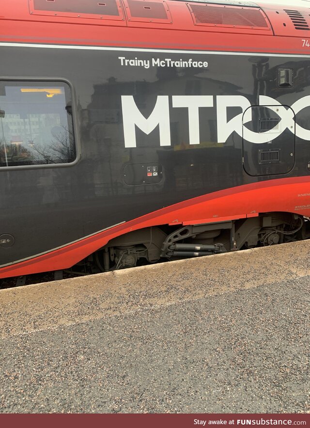 Railway company having a sense of humor