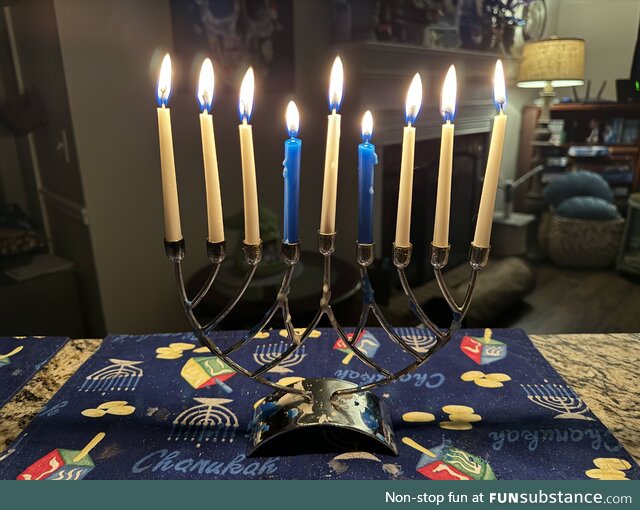 And a happy final night of Hanukkah! Chag Sameach