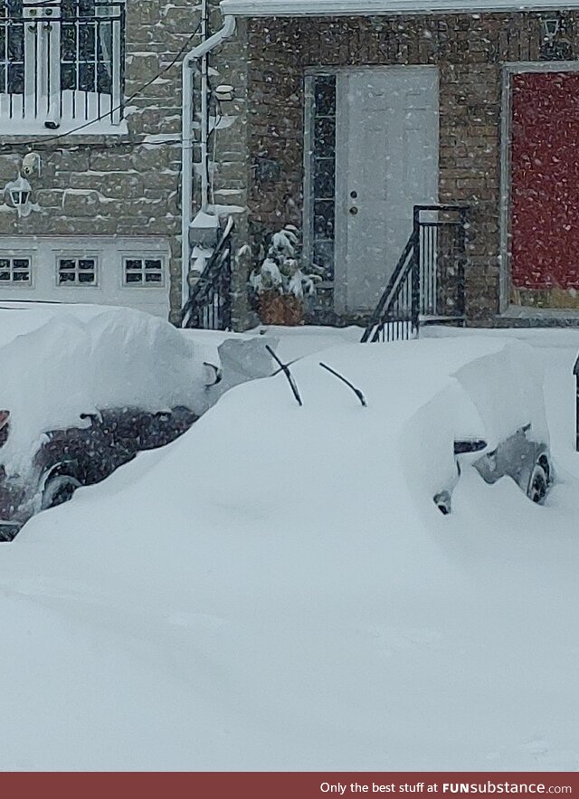 Remember to put your wipers up so they don't freeze