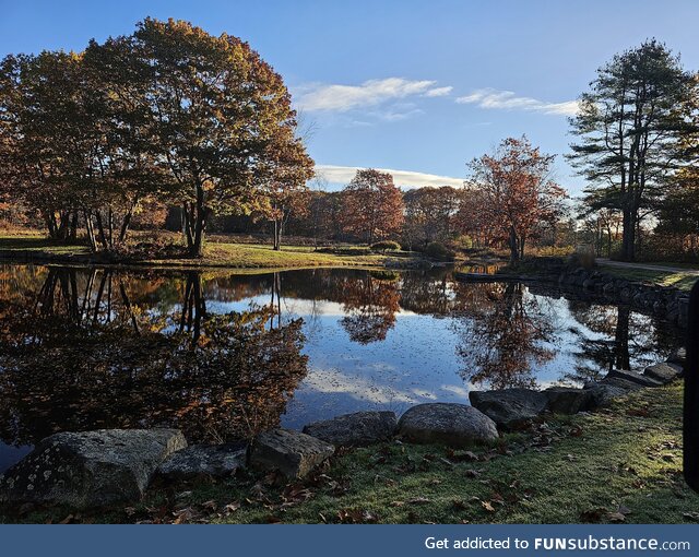 End of fall in Kennebunkport Maine