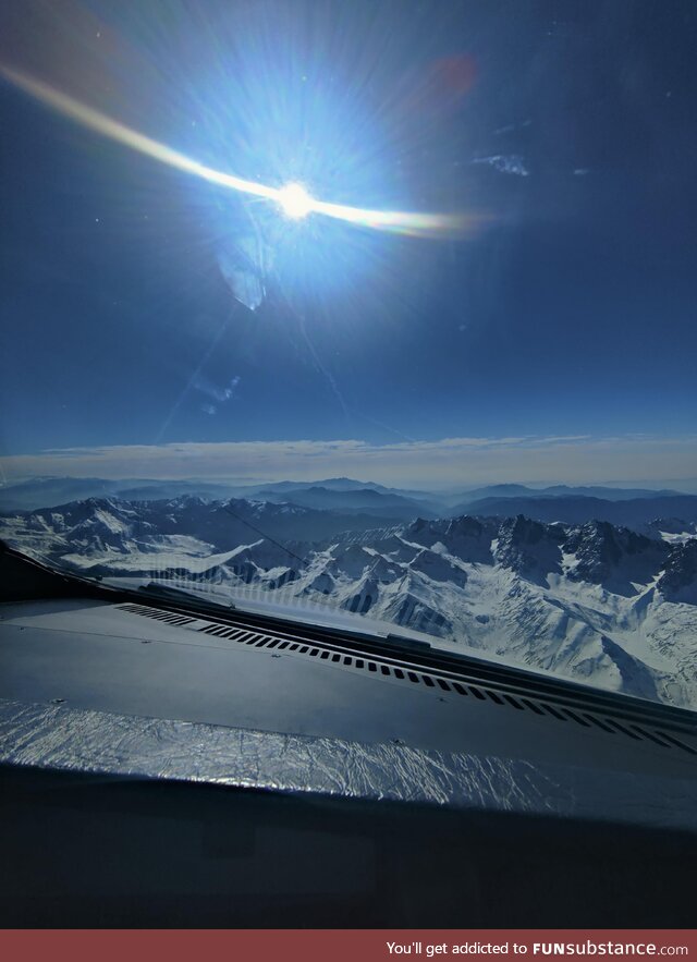 Another day along and above some peaks of Himalayas