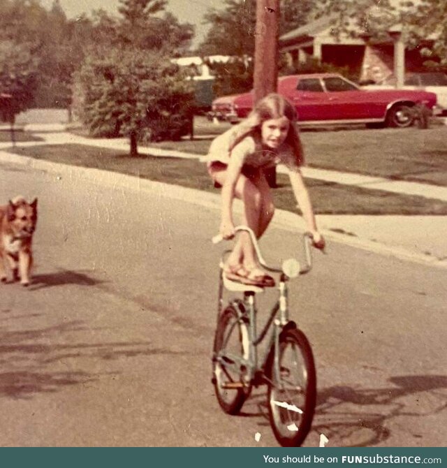 Peak GenX - Riding your bike down the middle of the street, standing on the banana seat,