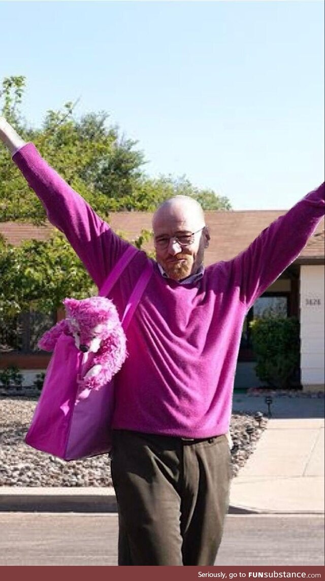 Walter White really loves pink