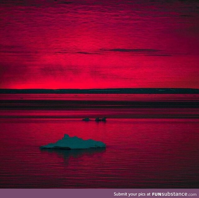 Arctic sunset