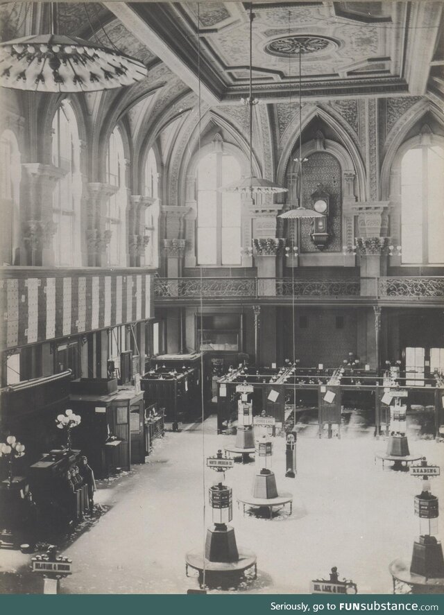 NYSE Trading Floor in 1881