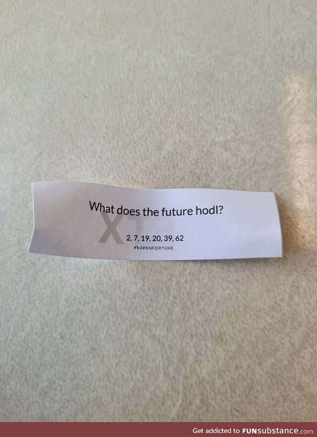 Damn, fortune cookies have gone down in quality