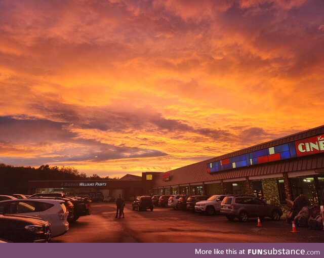 Beautiful sunset this evening in Keene, NH