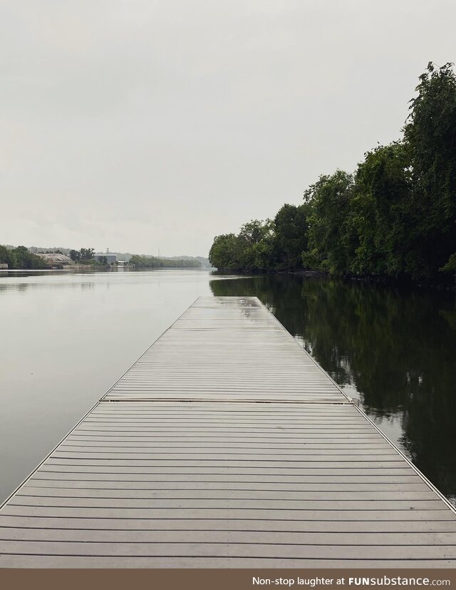 Fishing dock on the Hudson