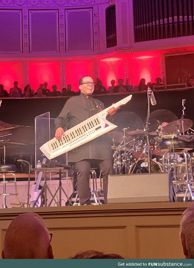 Got to see Herbie Hancock rock the keytar last night