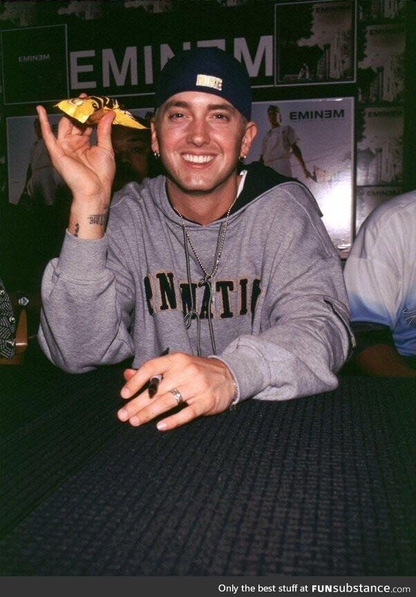 A Photo of Eminem Smiling