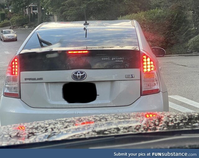 Cool prius bro!