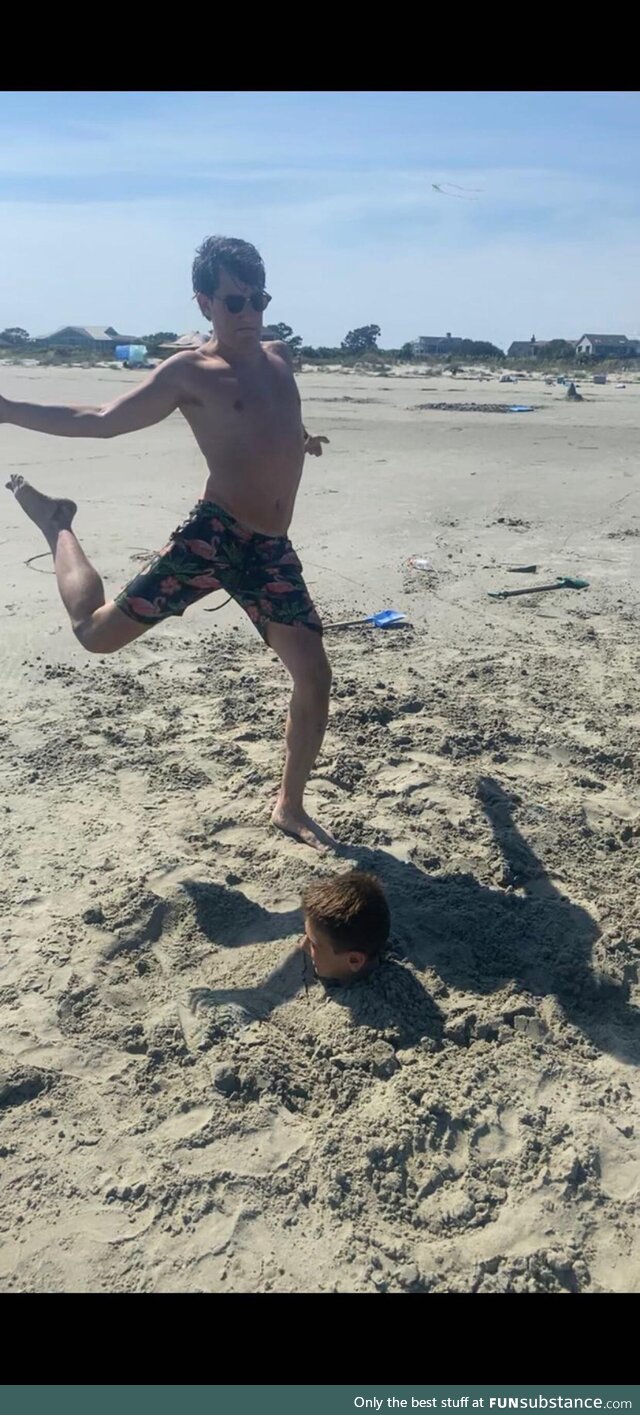 Soccer on the beach!