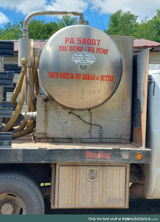 The truck that pulled up to our campsite