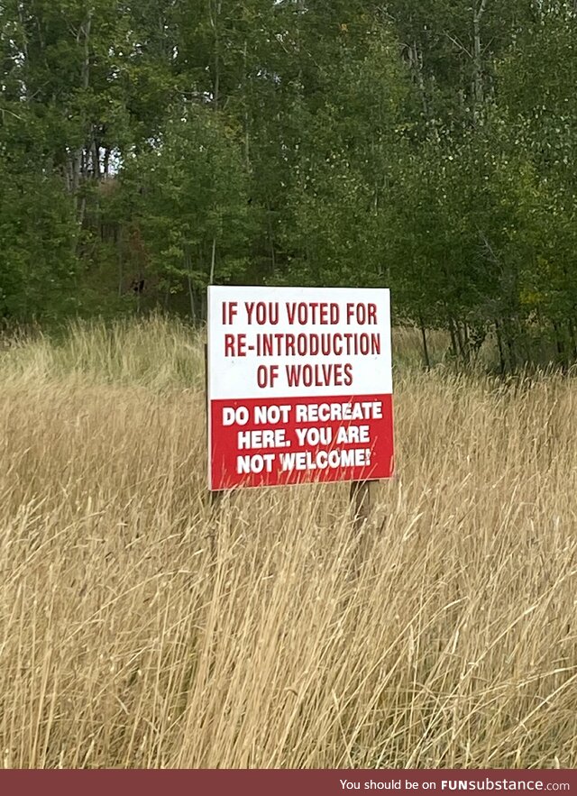 A sign in Colorado. Not everyone is pro-environment