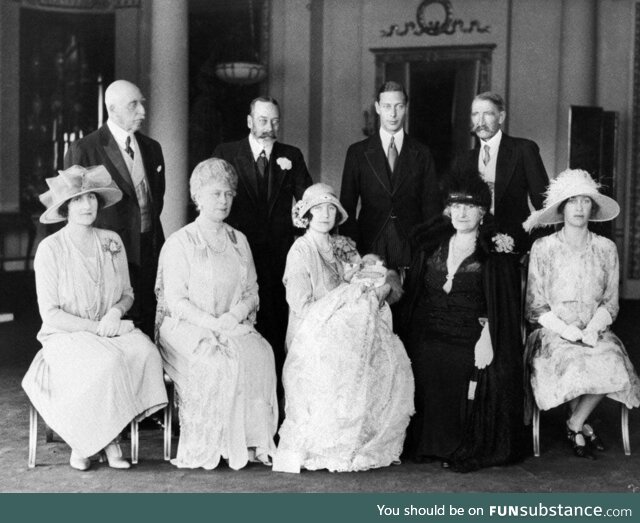 Elizabeth II’s christening in 1926