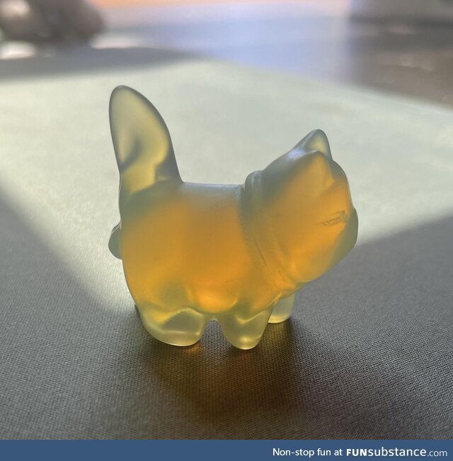 Ordered a glass kitty figurine online and it’s…..Anatomically correct