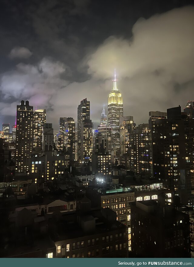 NYC on a Cloudy and Rainy Night