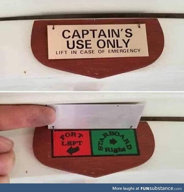 Captain's use only