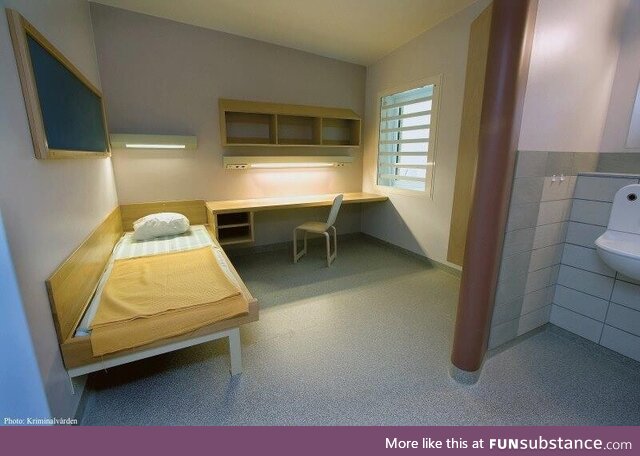 Inside the average Swedish prison cell