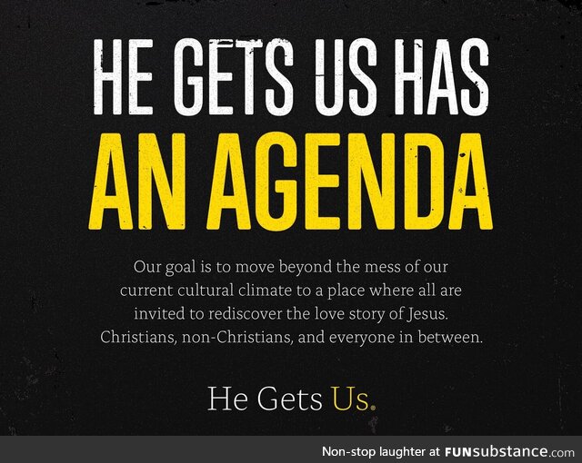 We’ve been accused of pushing “our agenda.” We think it’s time to make that