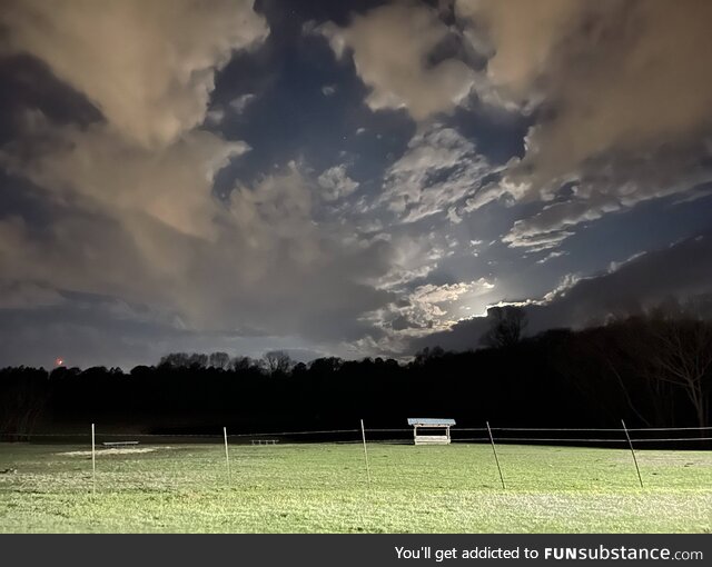 (OC) 4:30 A.M. On the farm getting ready for beautiful day in Mississippi!