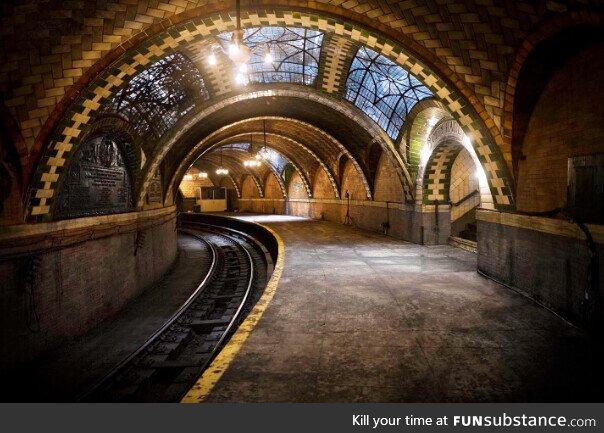 Abandoned subway beneath New York