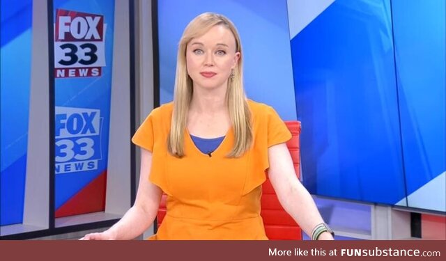 Newscaster wearing Goku’s colors in honor of Dragonball creator Akira Toriyama