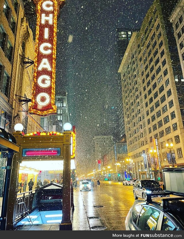 Digest the first snowfall of Chicago