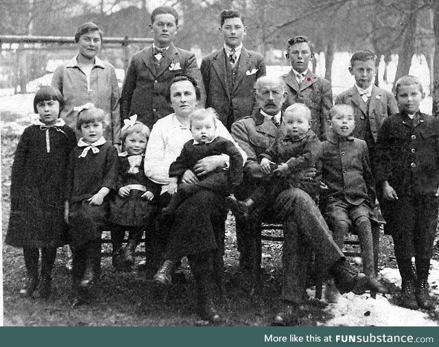 My austrian great-great grandfather and his family, 1900s