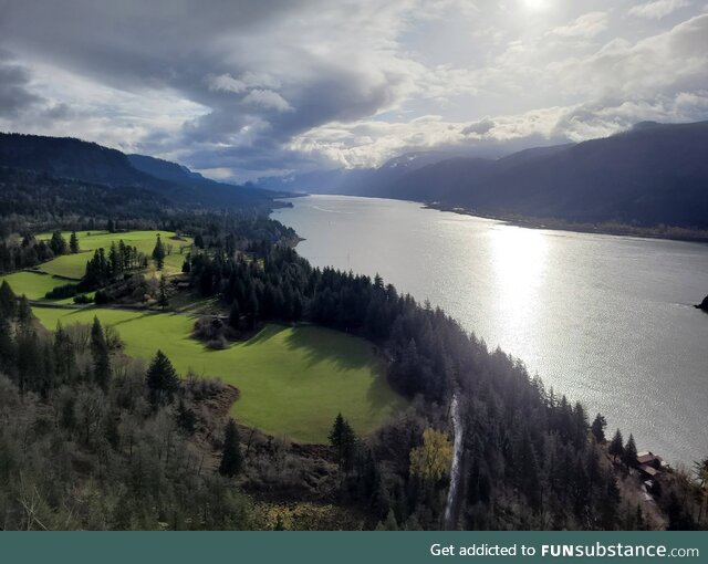 Stunning view a few miles east of Camas, WA