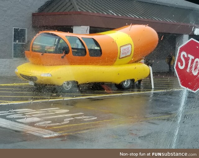 Saw the wienermobile today. [OC]