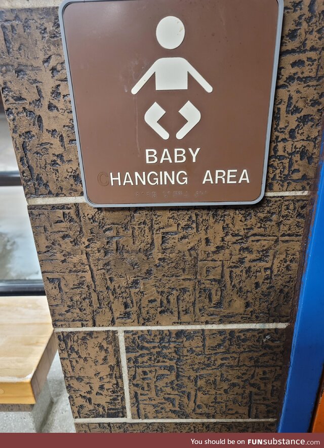 Damn trouble making babies. This Illinois rest area has a way to deal with them!