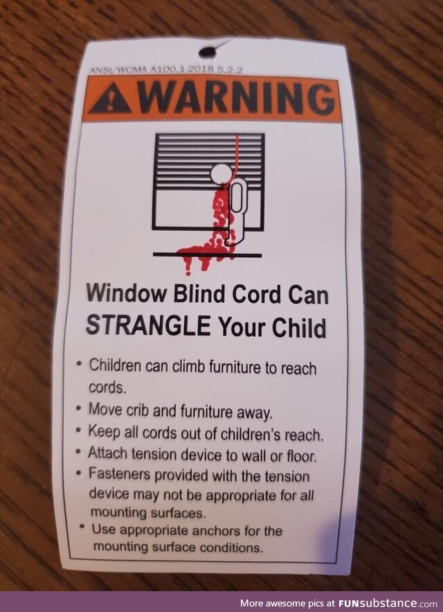 This warning label is just gruesome