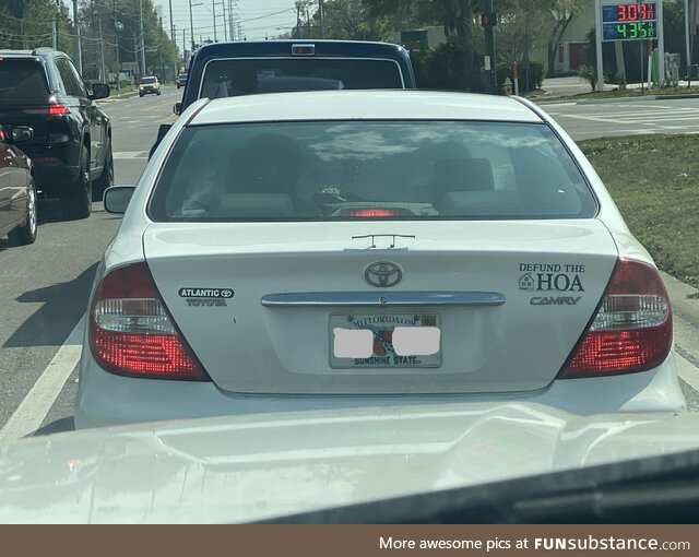 Maximum downforce achieved. Also, the most relatable sticker ever!