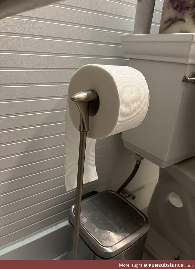 Had a girl I really like over—she ‘replaced the TP roll for me’