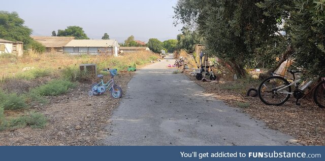 [OC] Bicycles grave walkway